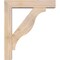 Ekena Millwork Funston Block Smooth Bracket w/ Offset Brace, Douglas Fir, 5 1/2"W x 24"D x 28"H BKT0604X24X28FST05SDF - alternate 2